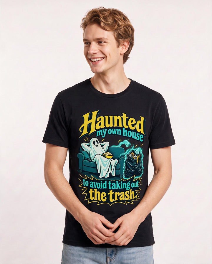 Halloween Black T-Shirt for Men – Halloween Theme Graphic Tee product image 1