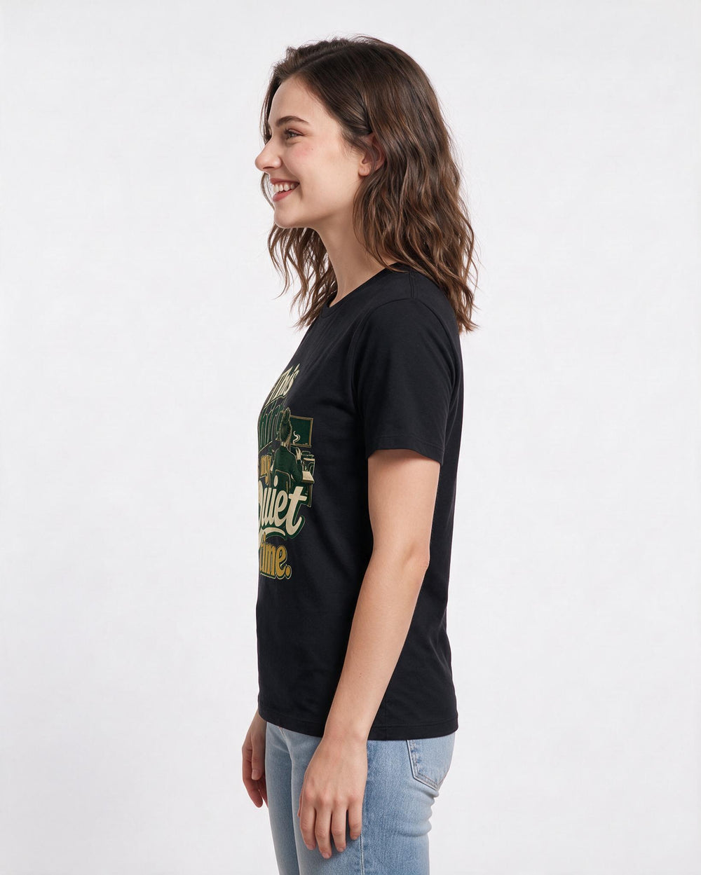 Teacher Black T-Shirt for Women – Everyday Expression Graphic Tee product image 2