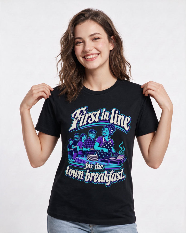 Patriotic Black T-Shirt for Women – Everyday Expression Graphic Tee product image 1