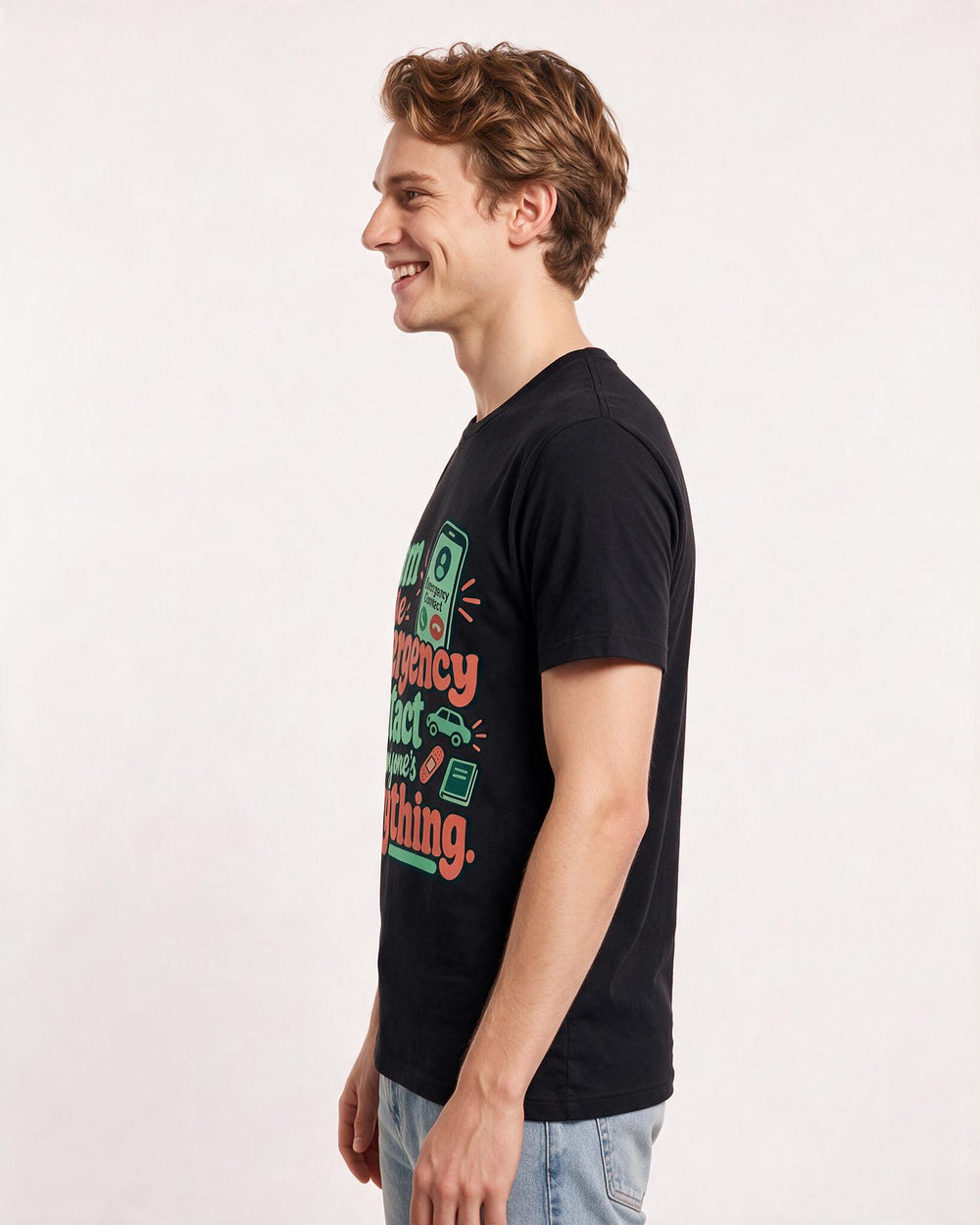 Grandparent Black T-Shirt for Men – Everyday Expression Graphic Tee product image 2