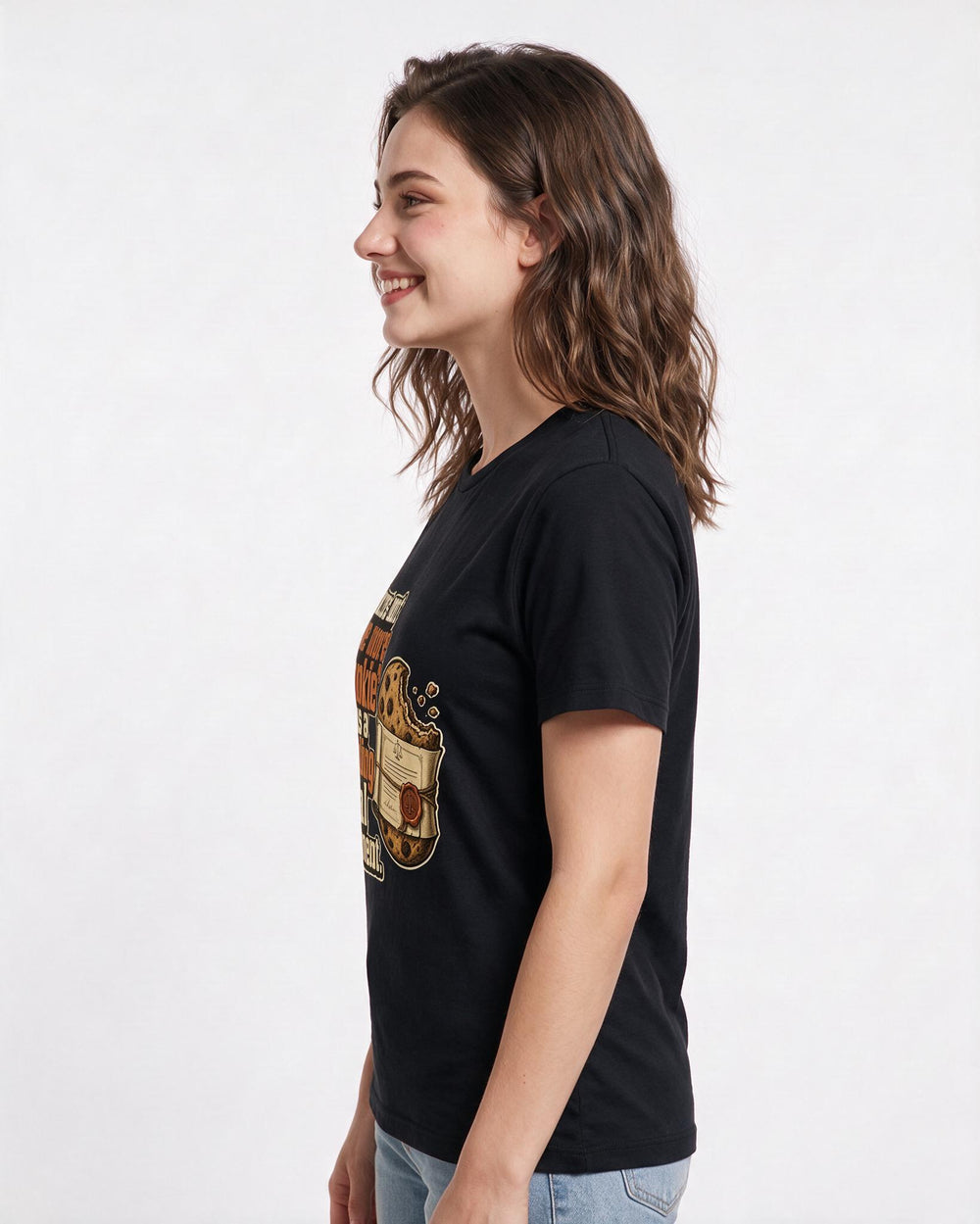 Christmas Black T-Shirt for Women – Holiday Theme Graphic Tee product image 2