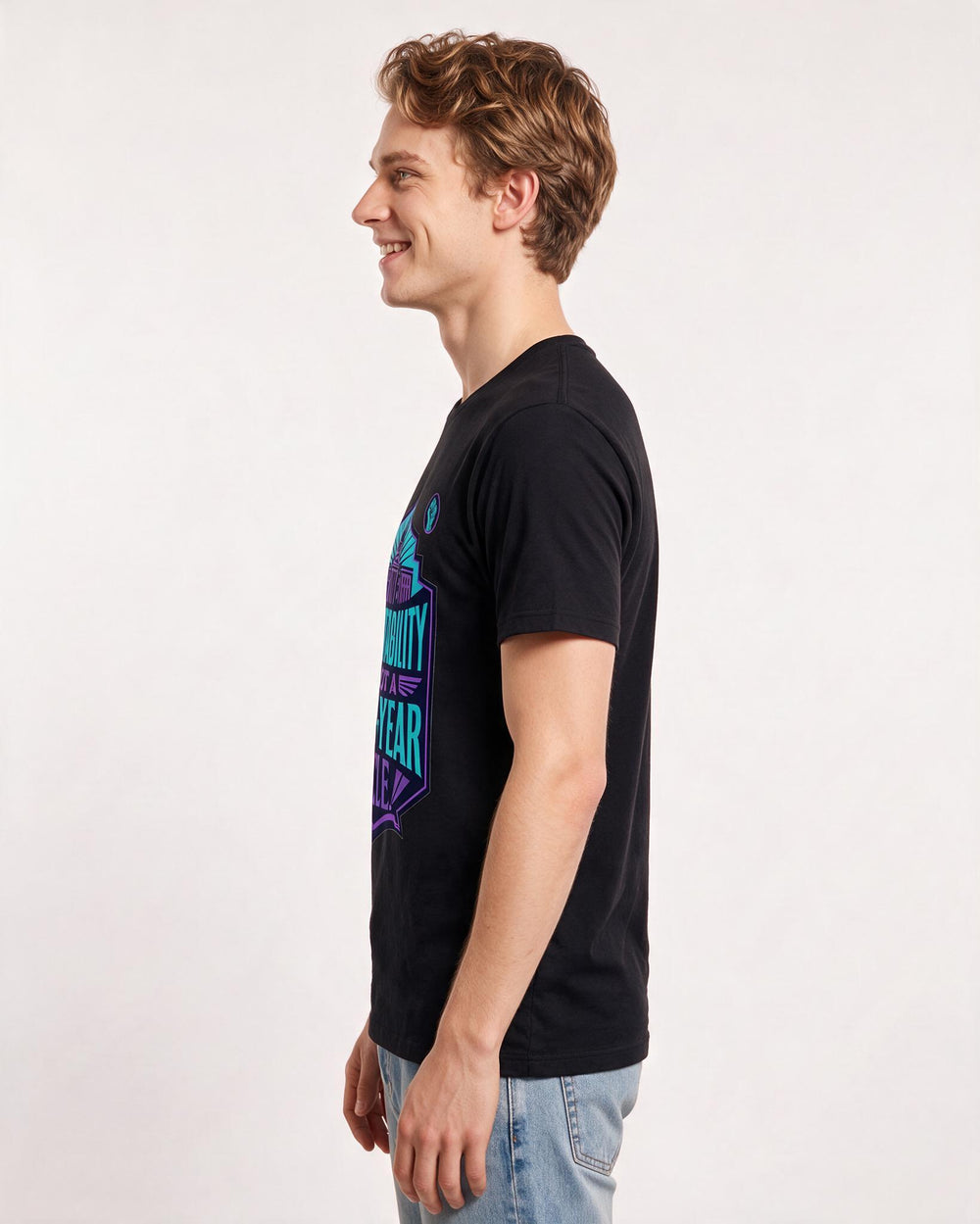 Graphic Men's Black T-Shirt - Accountability is not a four-year cycle. product image 2