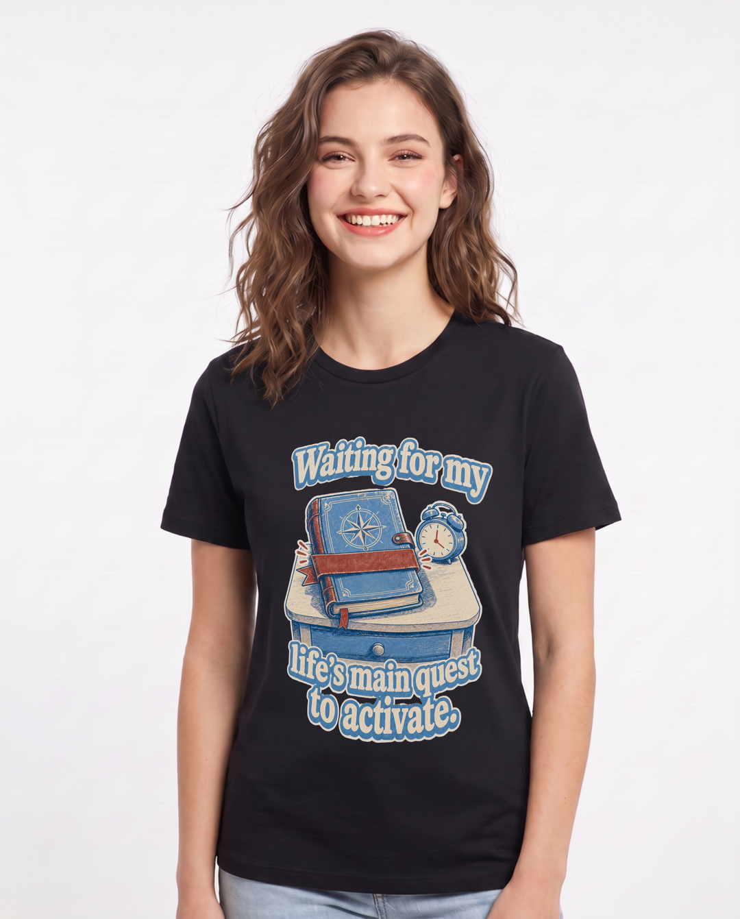 Gaming Black T-Shirt for Women – Game Night Graphic Tee product image 1