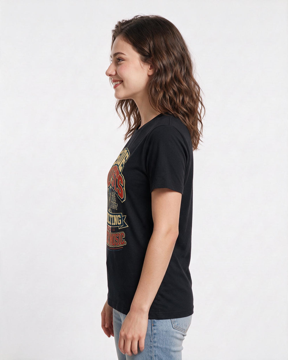 Gaming Black T-Shirt for Women – Game Night Graphic Tee product image 2