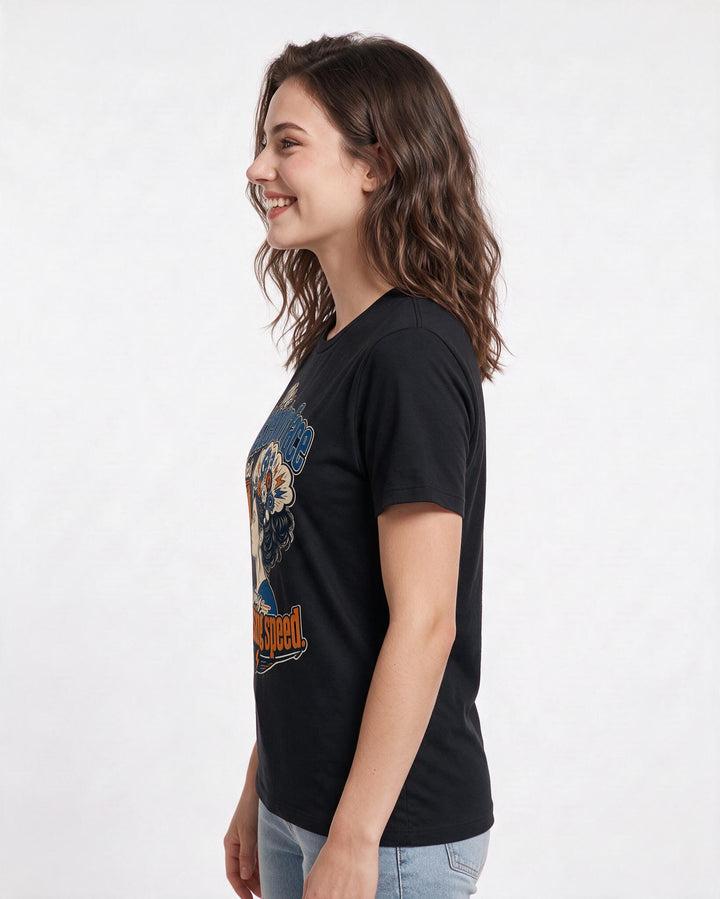 Neurodiversity Black T-Shirt for Women – Everyday Expression Graphic Tee product image 2