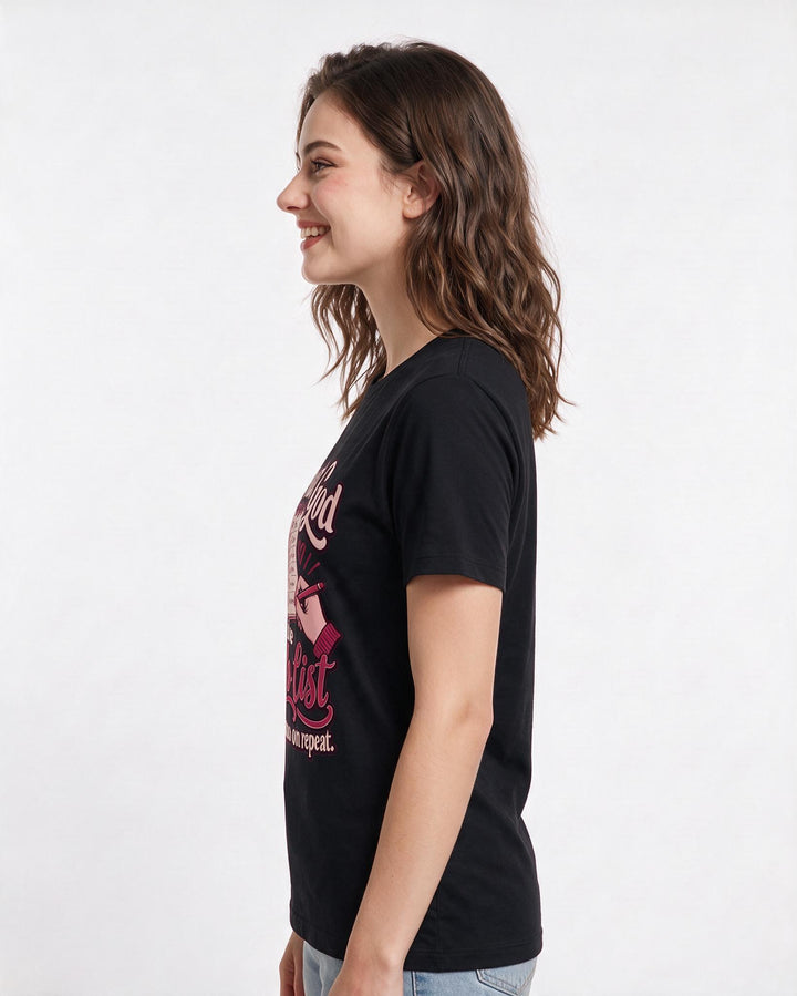 Christian Faith Black T-Shirt for Women – Everyday Expression Graphic Tee product image 2