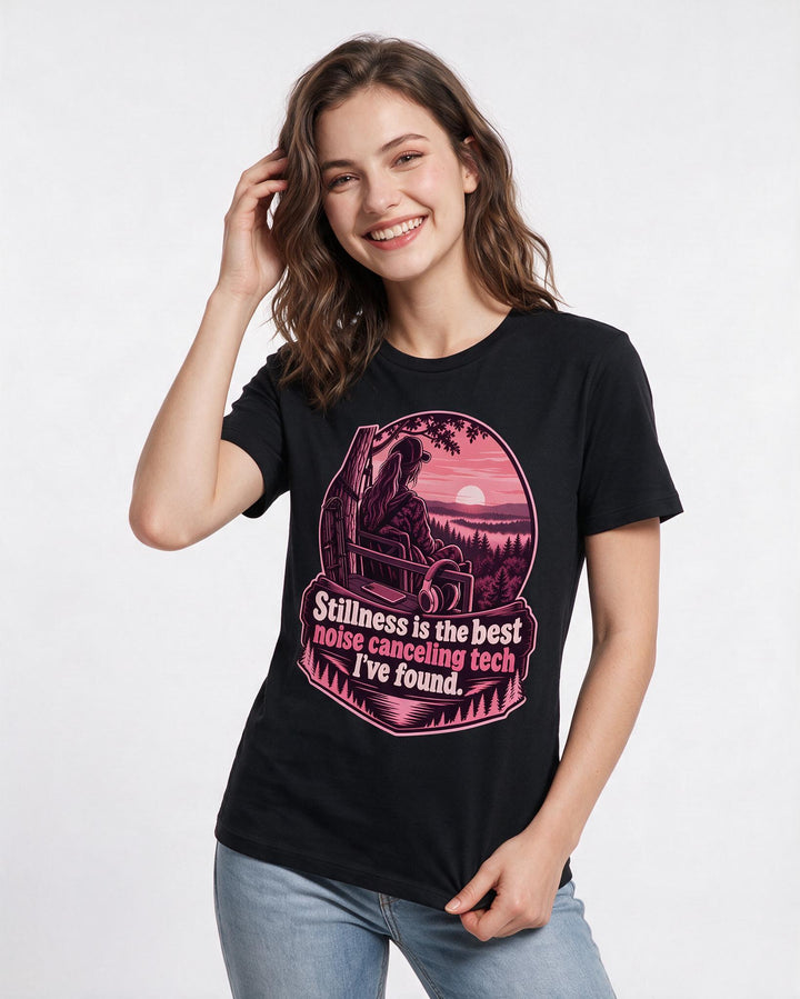 Hunting Black T-Shirt for Women – Everyday Expression Graphic Tee product image 1