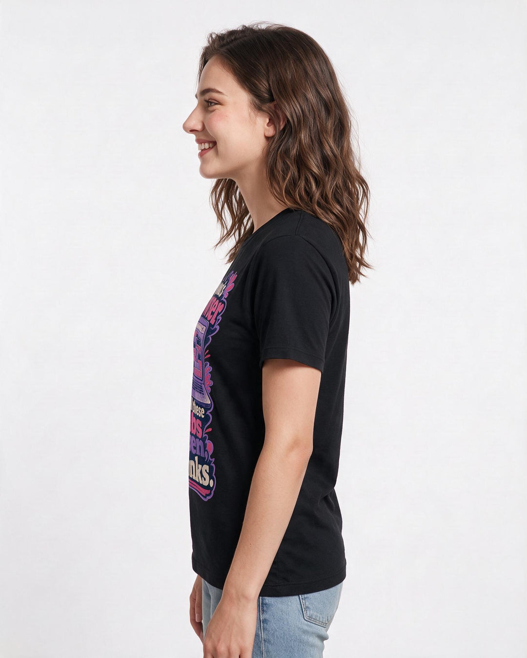 Neurodiversity Black T-Shirt for Women – Everyday Expression Graphic Tee product image 2