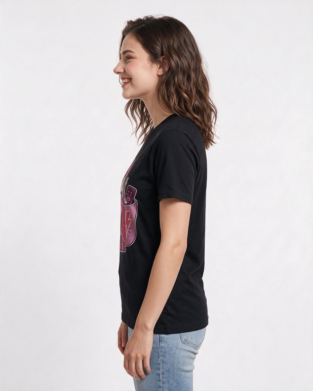 Mom Black T-Shirt for Women – Everyday Expression Graphic Tee product image 2