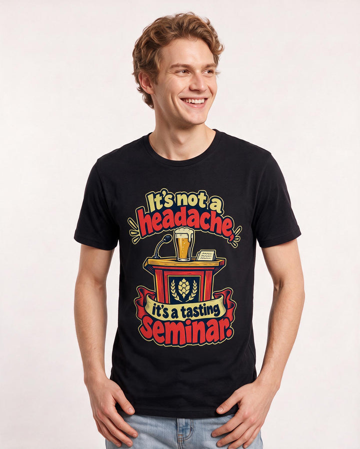 Beer Black T-Shirt for Men – Everyday Expression Graphic Tee product image 1