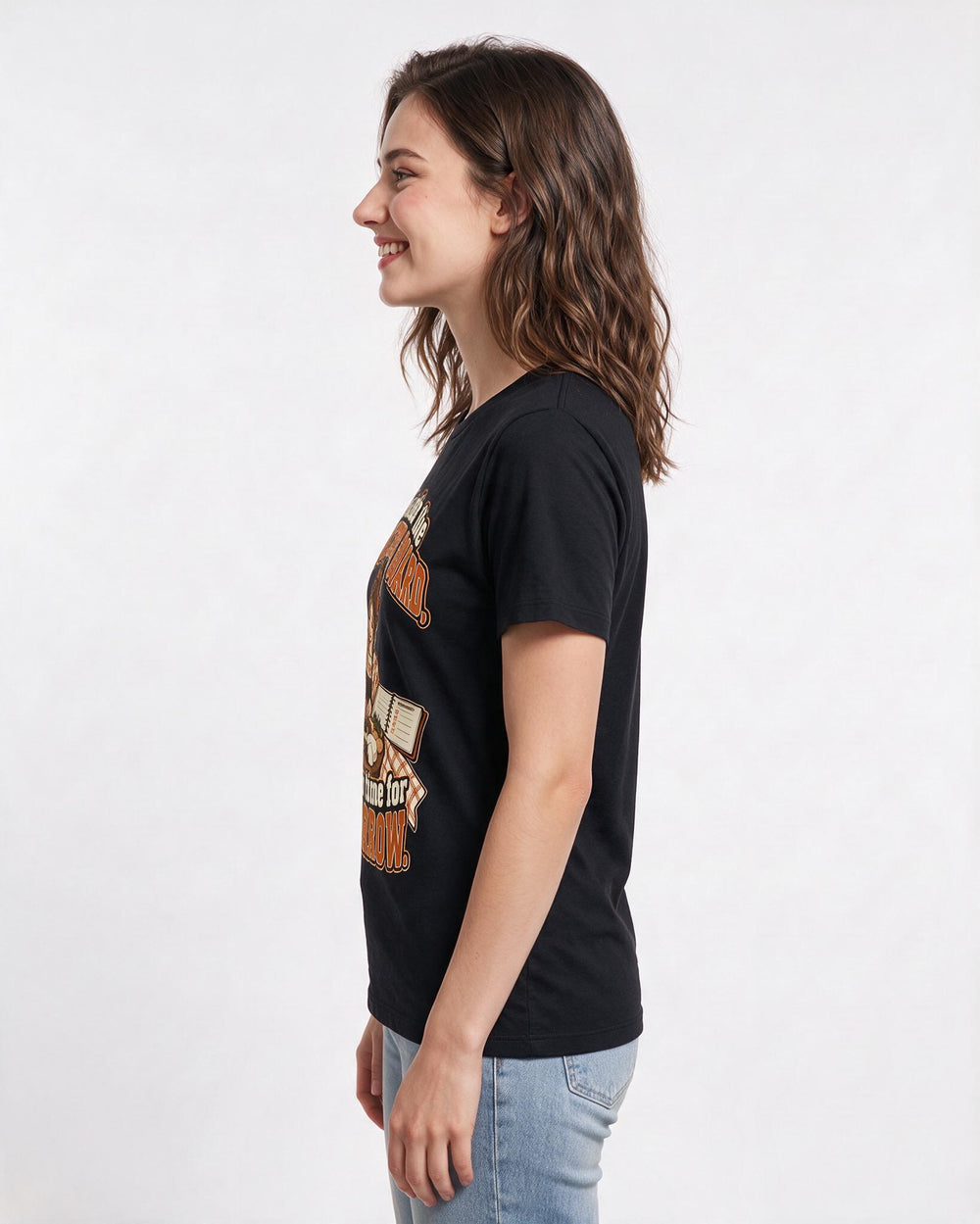 Christmas Black T-Shirt for Women – Holiday Theme Graphic Tee product image 2