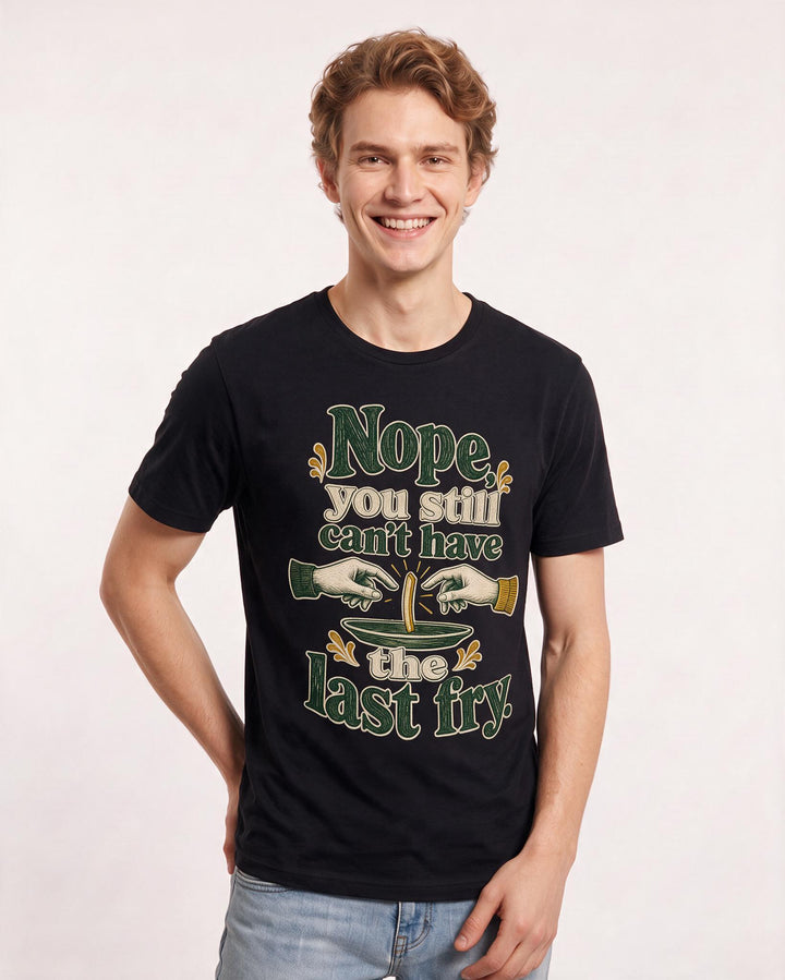 Couples Black T-Shirt for Men – Everyday Expression Graphic Tee product image 1