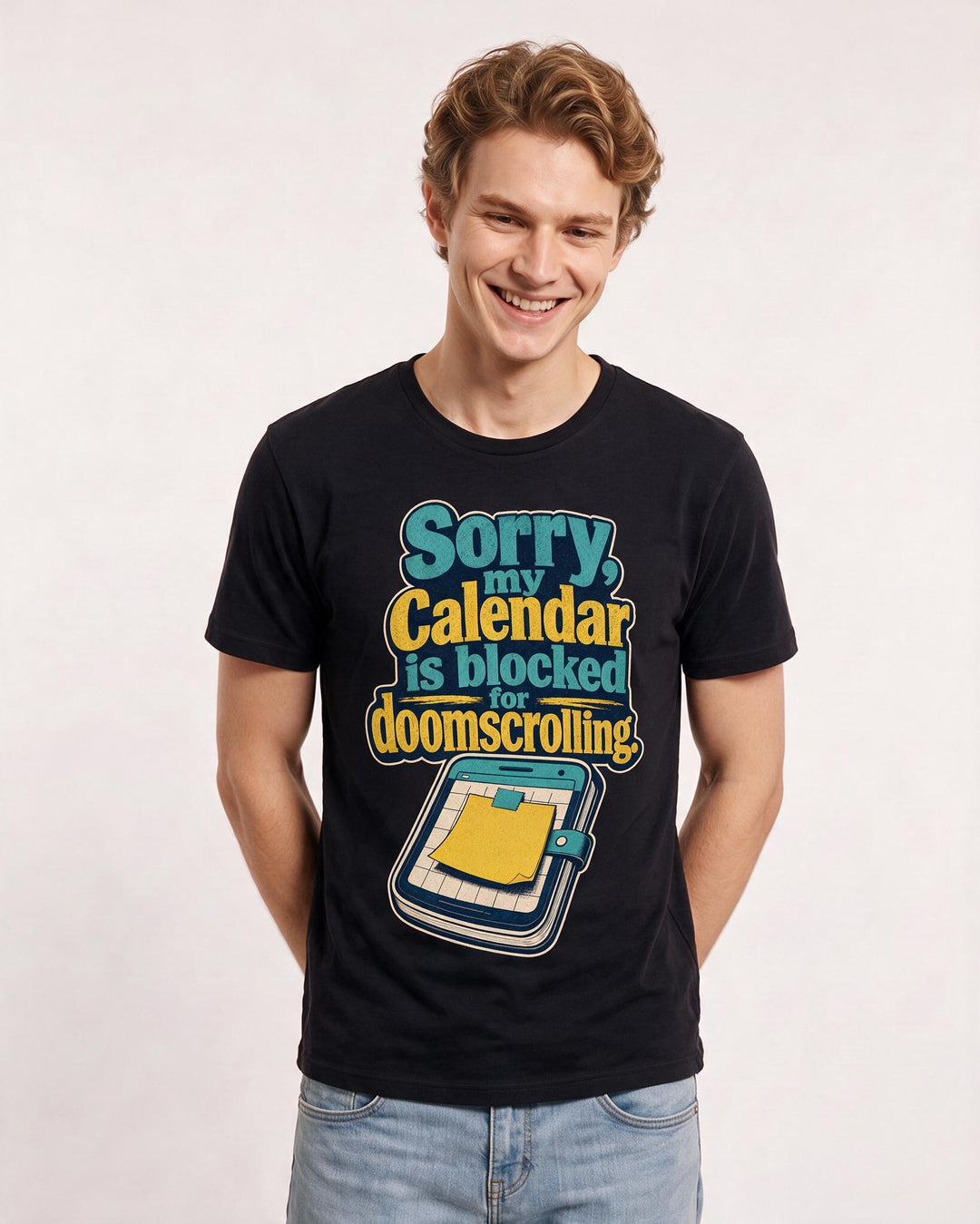 Meme Black T-Shirt for Men – Everyday Expression Graphic Tee product image 3