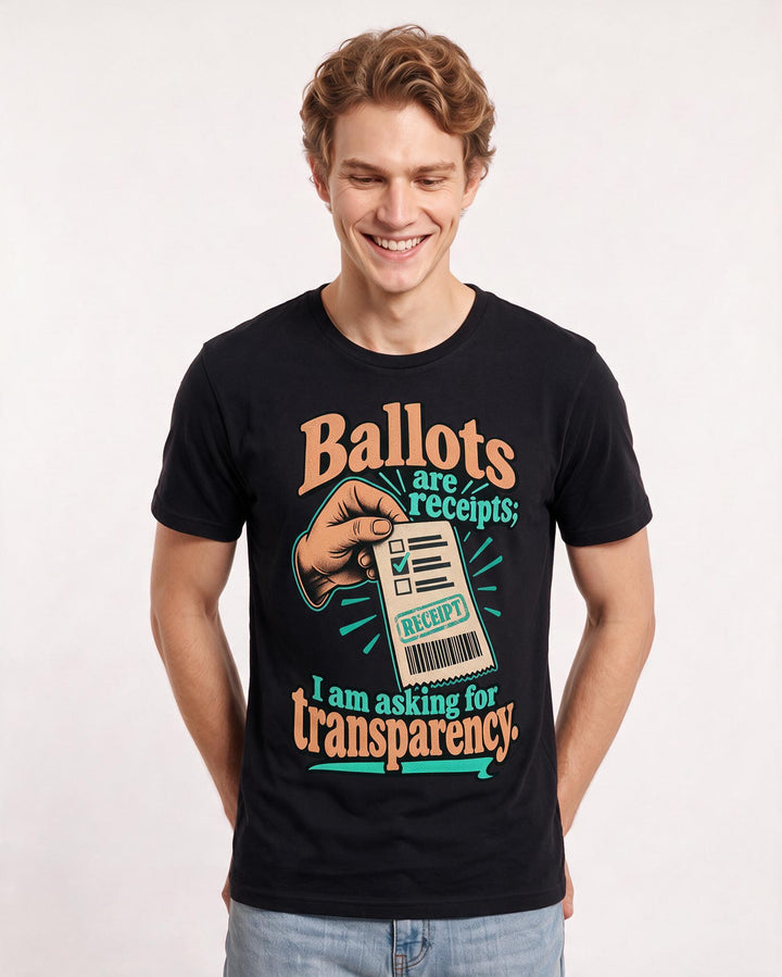 Political Statement Black T-Shirt for Men – Everyday Expression Graphic Tee product image 1