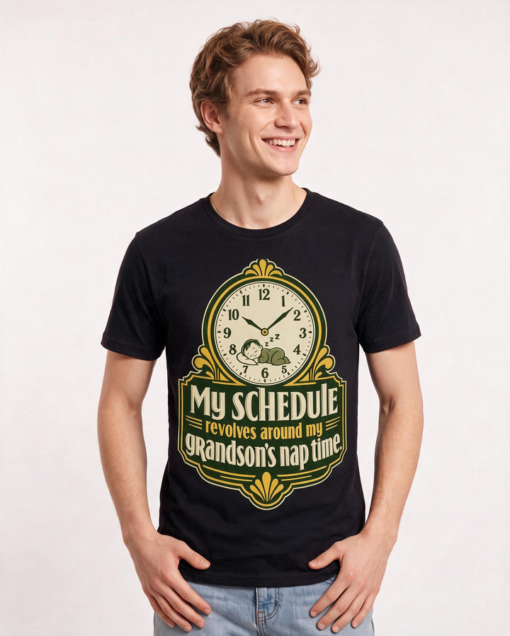 Grandparent Black T-Shirt for Men – Everyday Expression Graphic Tee product image 1