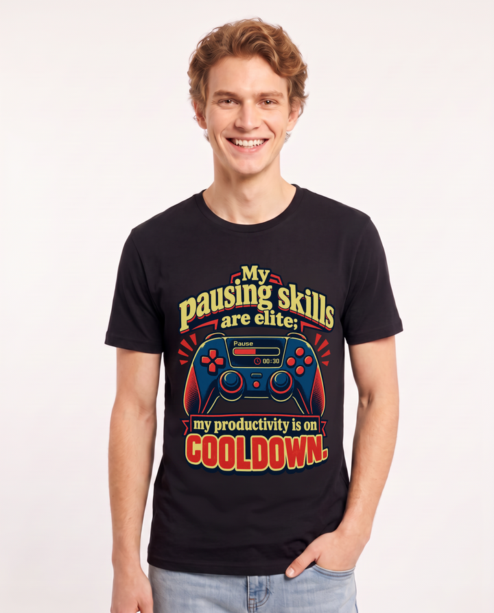 Gaming Black T-Shirt for Men – Game Night Graphic Tee product image 3
