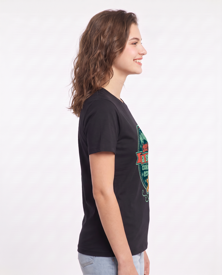 Christmas Women's Black T-Shirt - My holiday cheer has a strict product image 2