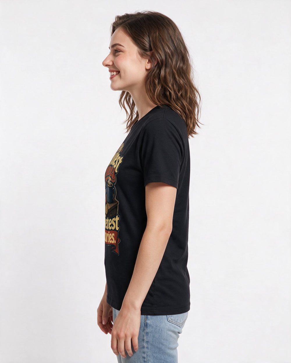 Veteran Black T-Shirt for Women – Everyday Expression Graphic Tee product image 2