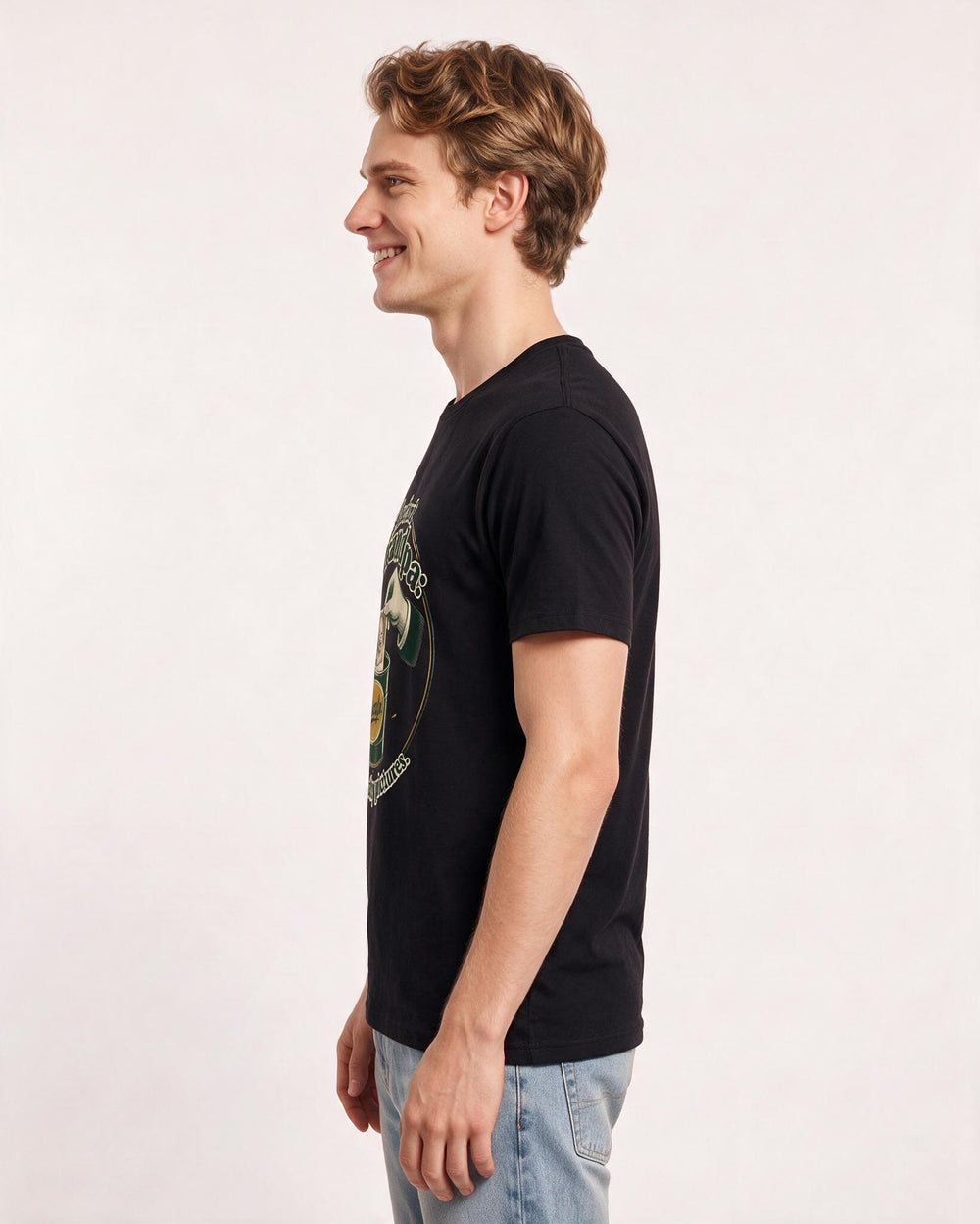 Funny Grandpa Men's Black T-Shirt – Instant Grandpa: just add baby pictures. product image 2