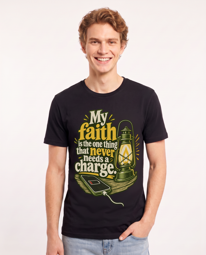 Christian Faith Black T-Shirt for Men – Everyday Expression Graphic Tee product image 3