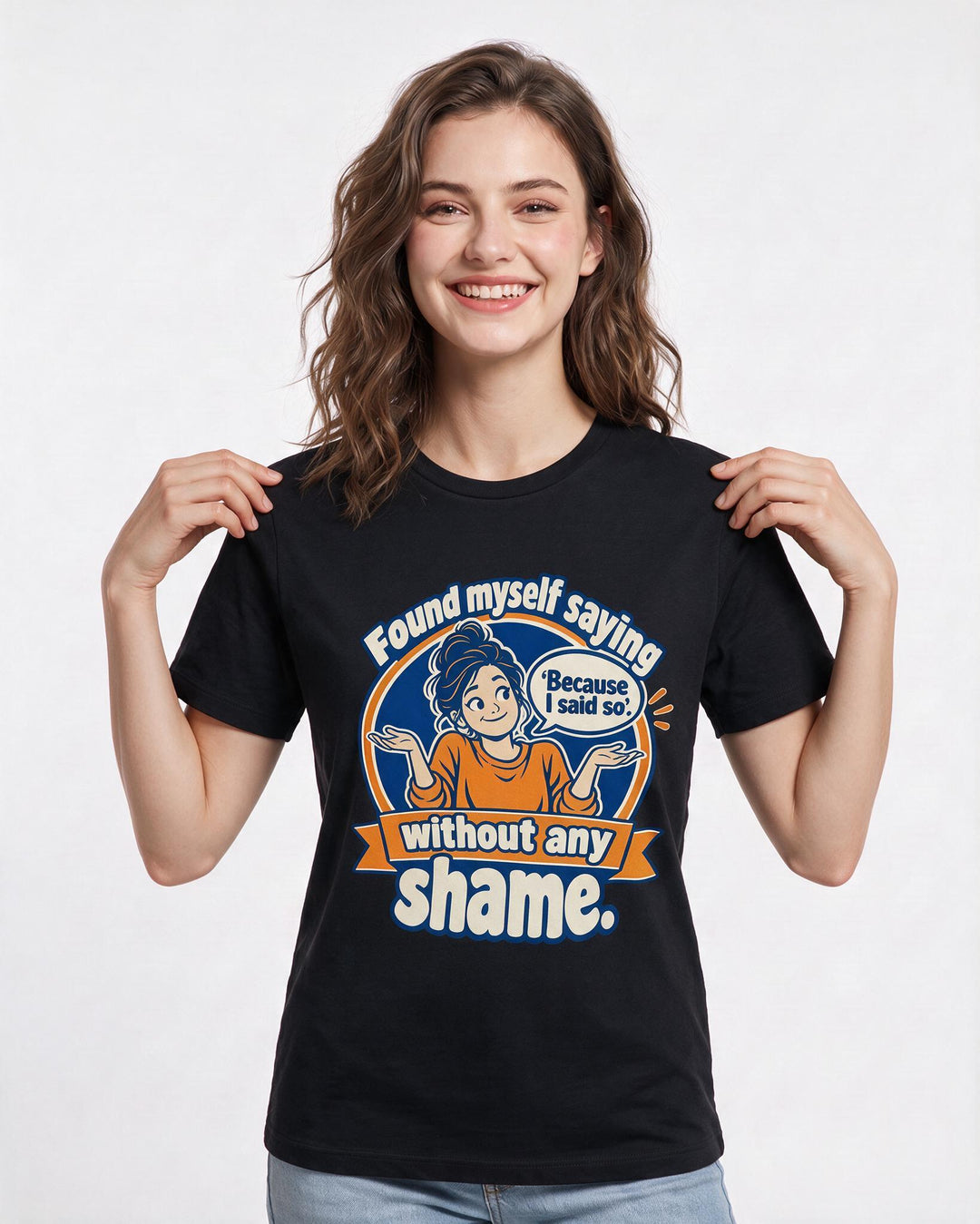 Grandparent Black T-Shirt for Women – Everyday Expression Graphic Tee product image 1