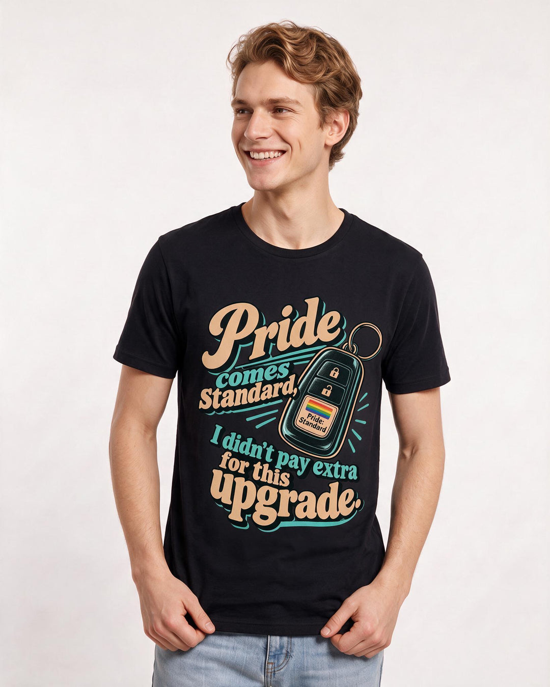 Pride Black T-Shirt for Men – Everyday Expression Graphic Tee product image 1