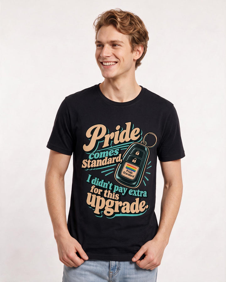 Pride Black T-Shirt for Men – Everyday Expression Graphic Tee product image 1