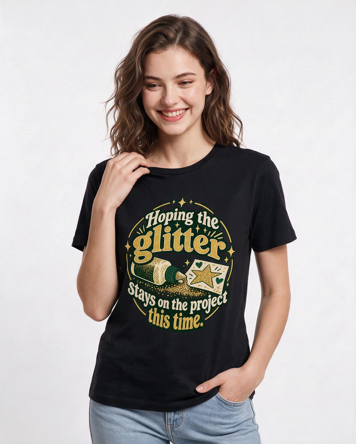 Teacher Black T-Shirt for Women – Everyday Expression Graphic Tee product image 1