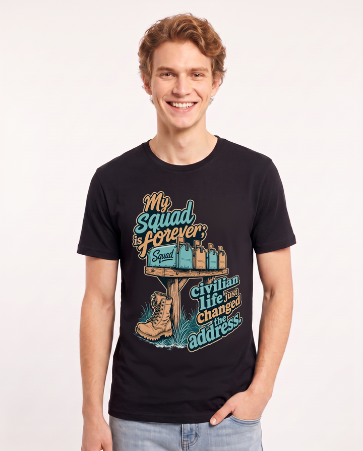 Veteran Black T-Shirt for Men – Everyday Expression Graphic Tee product image 3