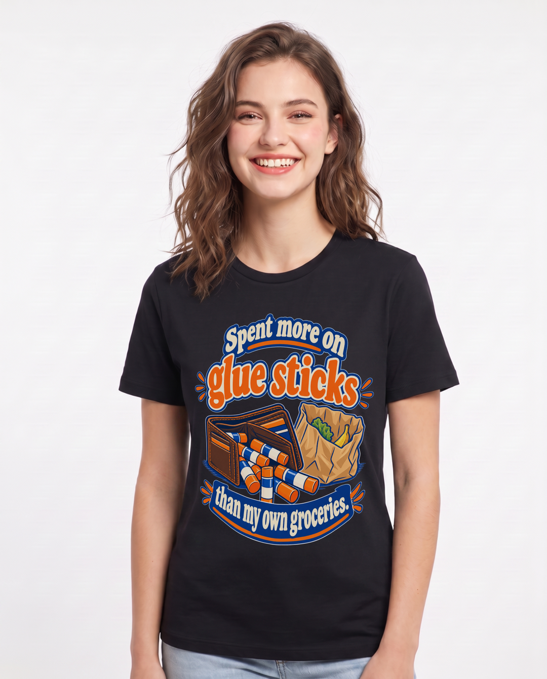 Teacher Black T-Shirt for Women – Everyday Expression Graphic Tee product image 3