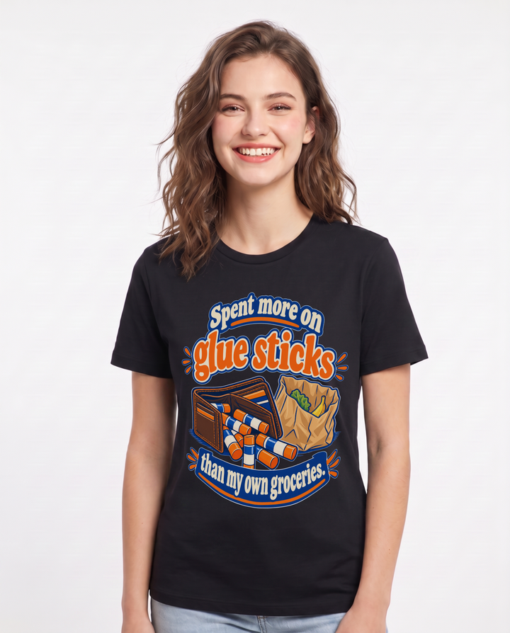 Teacher Black T-Shirt for Women – Everyday Expression Graphic Tee product image 3