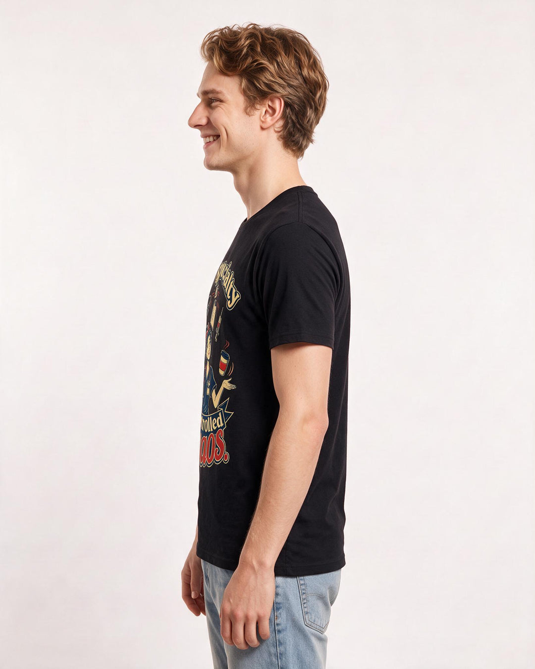 Nurse Men's Black T-Shirt – My specialty is controlled chaos. product image 2