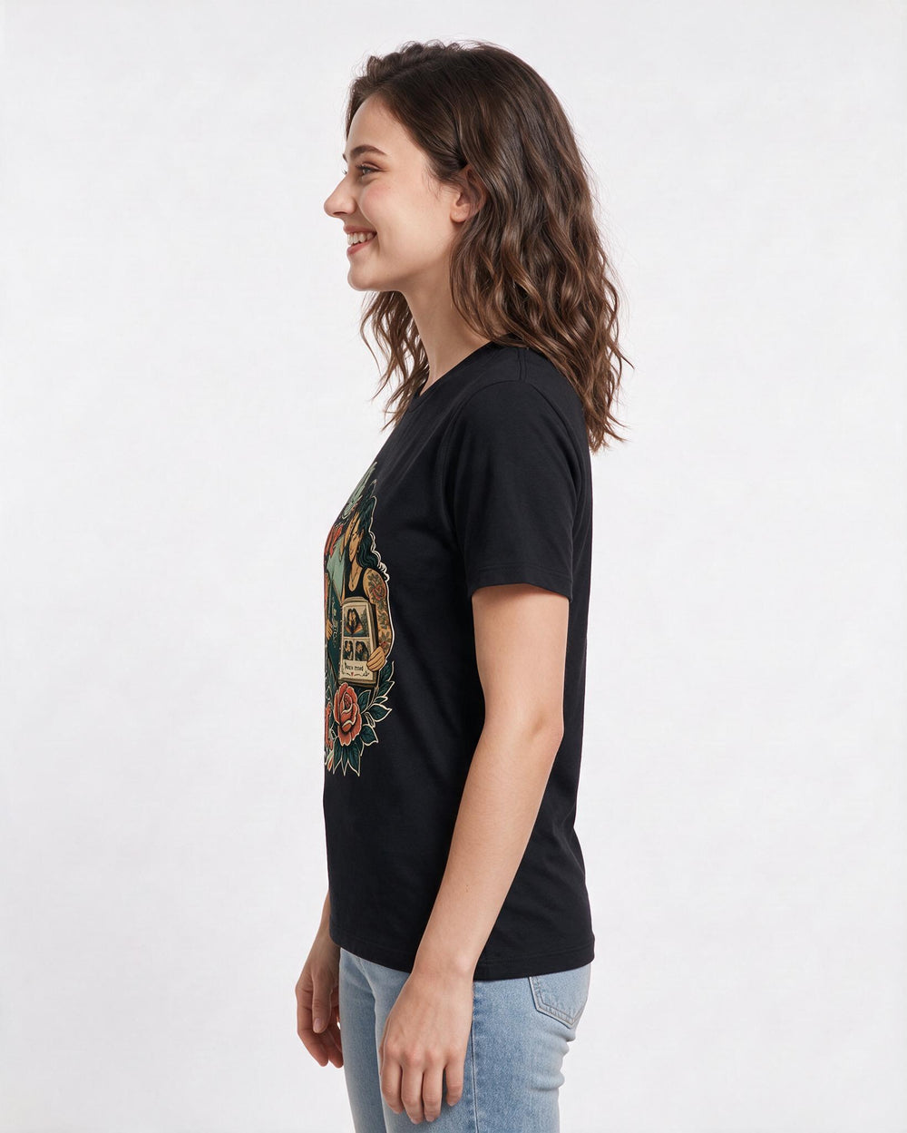 Pride Black T-Shirt for Women – Everyday Expression Graphic Tee product image 2