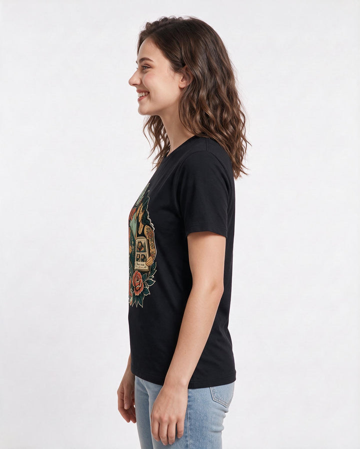 Pride Black T-Shirt for Women – Everyday Expression Graphic Tee product image 2