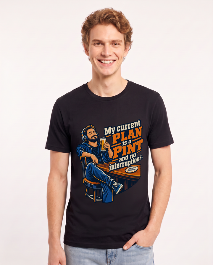 Beer Black T-Shirt for Men – Everyday Expression Graphic Tee product image 3
