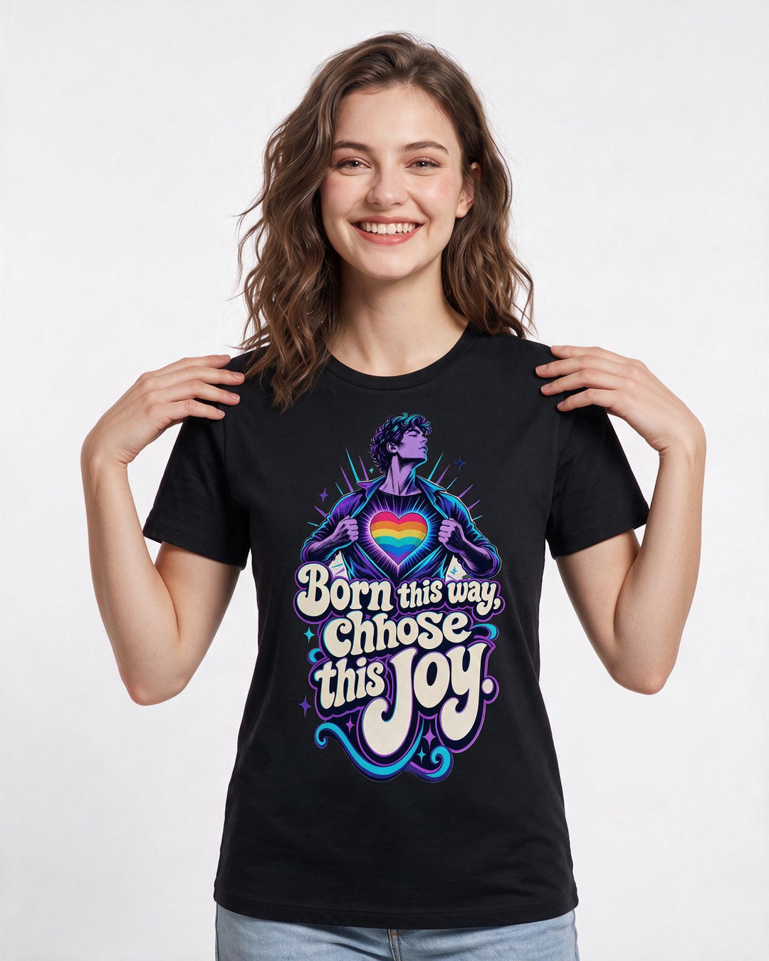 Pride Black T-Shirt for Women – Everyday Expression Graphic Tee product image 1