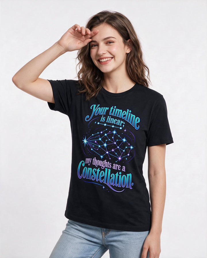 Neurodiversity Black T-Shirt for Women – Everyday Expression Graphic Tee product image 1