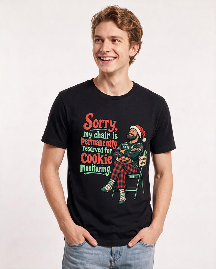 Christmas Black T-Shirt for Men – Holiday Theme Graphic Tee product image 1