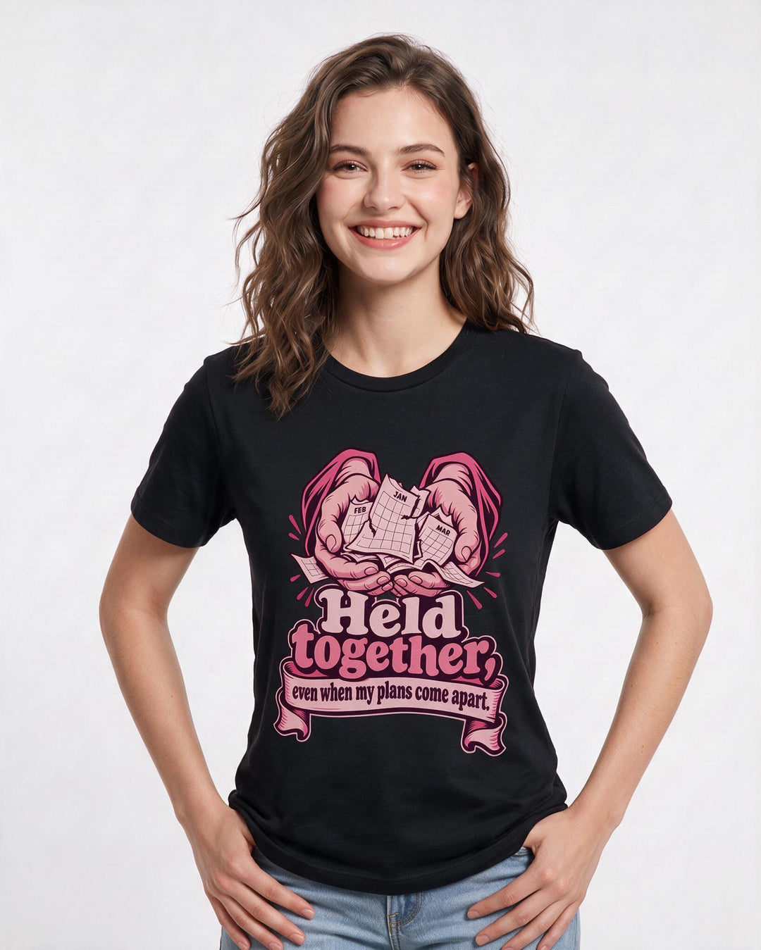 Christian Faith Black T-Shirt for Women – Everyday Expression Graphic Tee product image 1