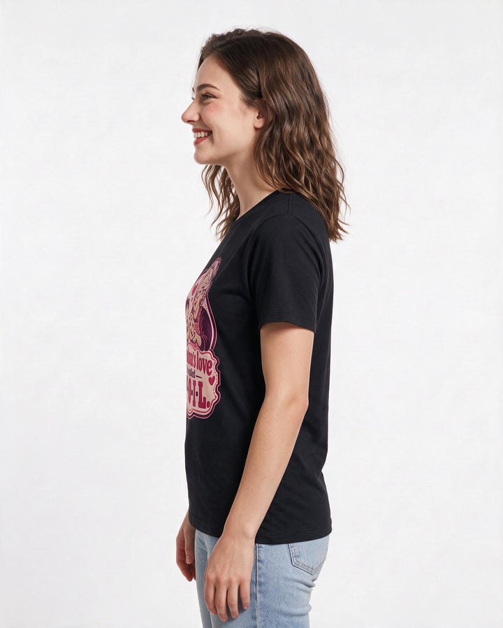 Grandparent Black T-Shirt for Women – Everyday Expression Graphic Tee product image 2