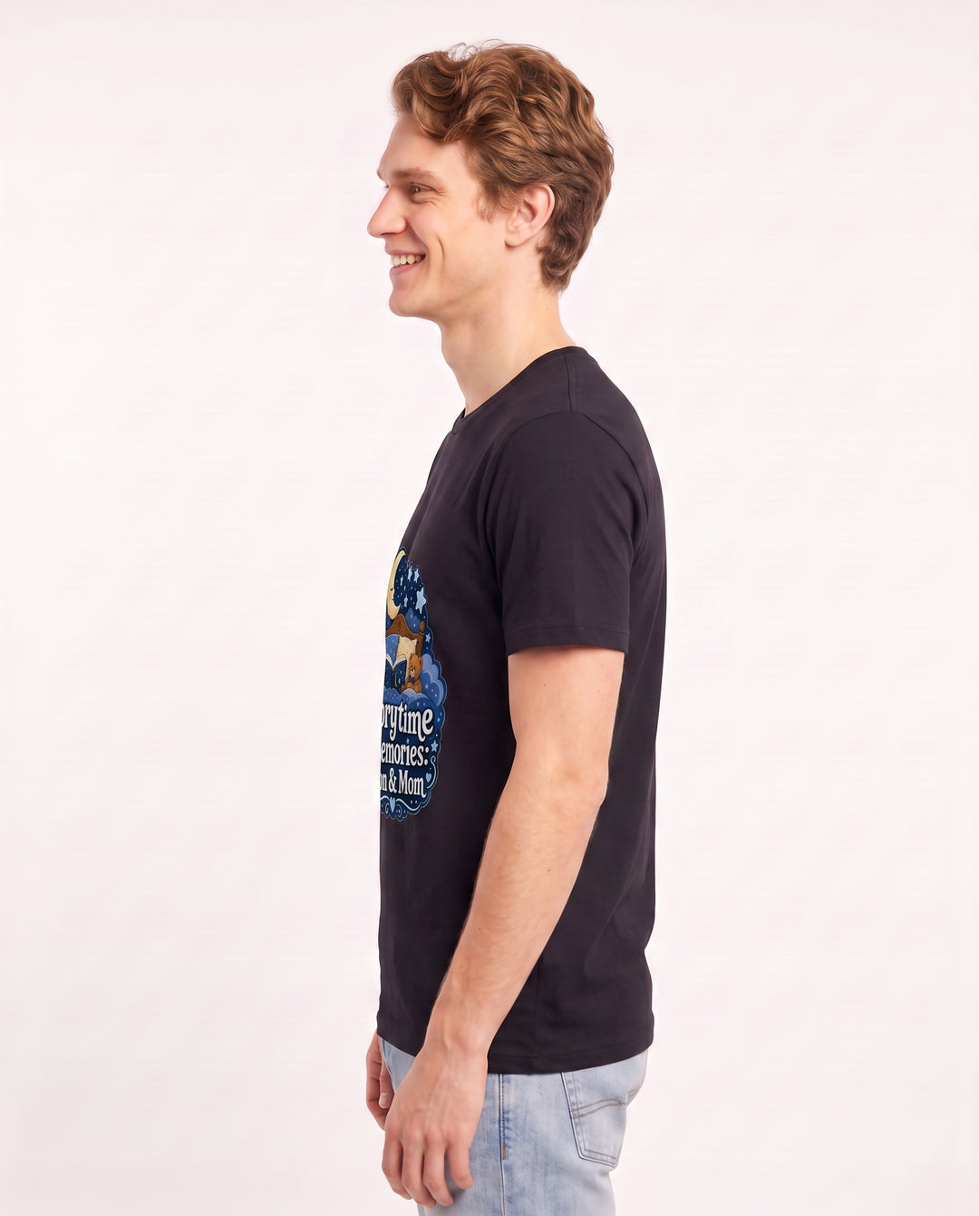 Storytime Memories: Son & Mom Men's Black T-Shirt product image 3