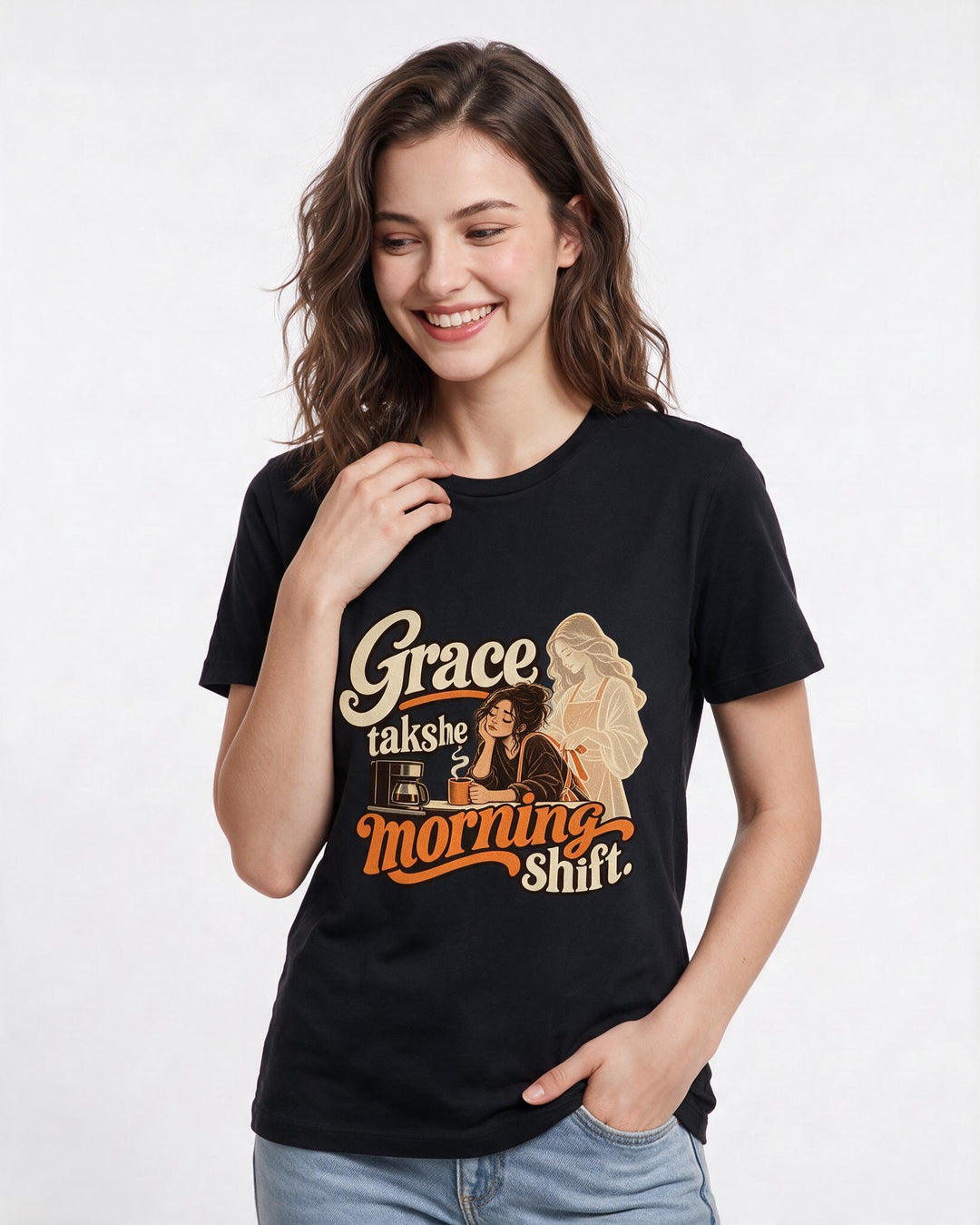 Christian Faith Black T-Shirt for Women – Everyday Expression Graphic Tee product image 1