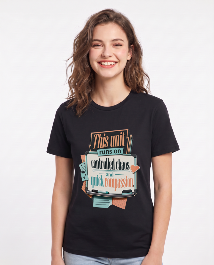 Nurse Black T-Shirt for Women – Nursing Life Graphic Tee product image 3
