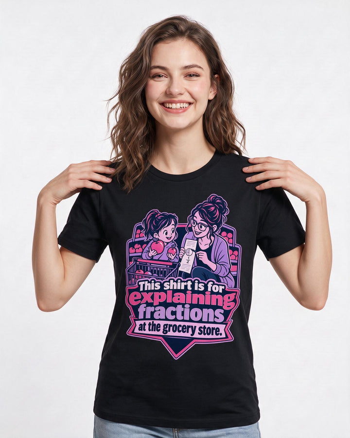 Teacher Black T-Shirt for Women – Everyday Expression Graphic Tee product image 1