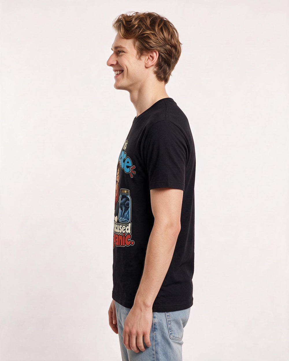 Meme Black T-Shirt for Men – Everyday Expression Graphic Tee product image 2