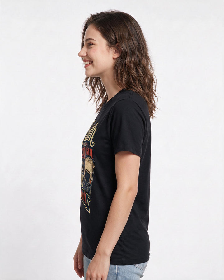 Christian Faith Black T-Shirt for Women – Everyday Expression Graphic Tee product image 2