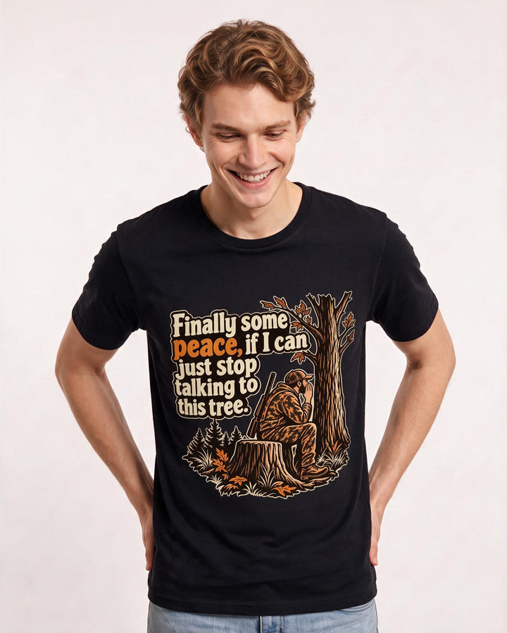 Hunting Black T-Shirt for Men – Everyday Expression Graphic Tee product image 1