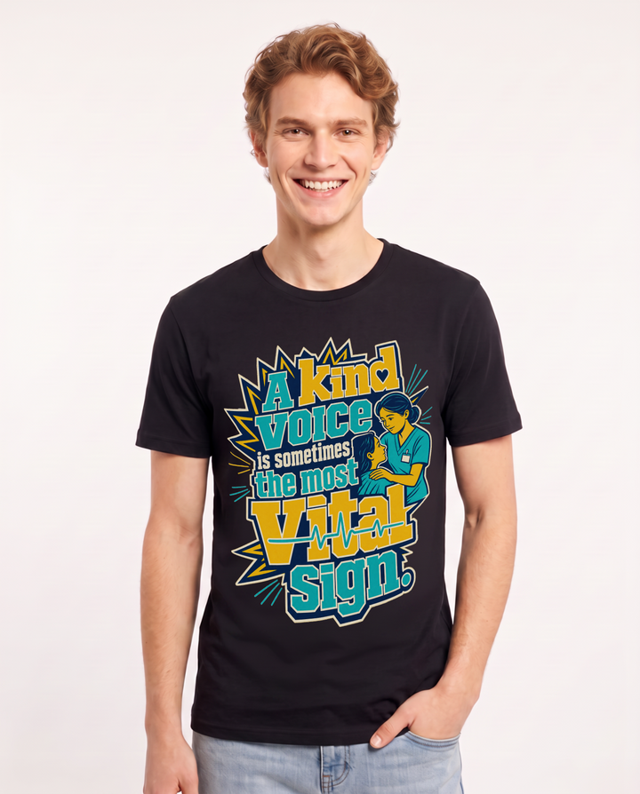 Nurse Black T-Shirt for Men – Nursing Life Graphic Tee product image 3