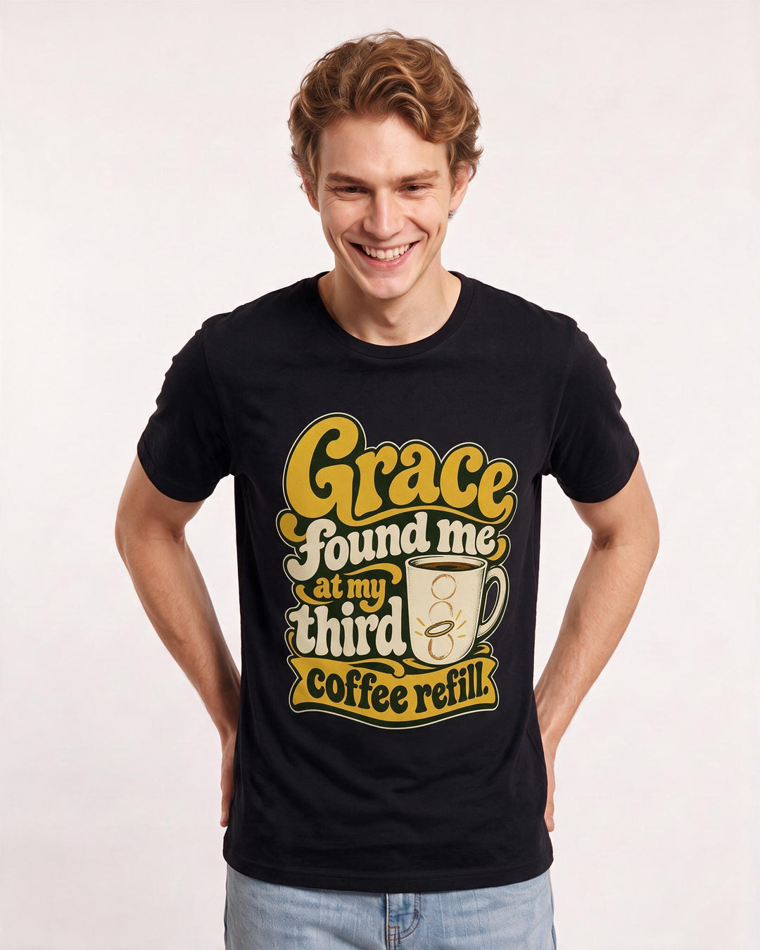 Christian Faith Black T-Shirt for Men – Everyday Expression Graphic Tee product image 1