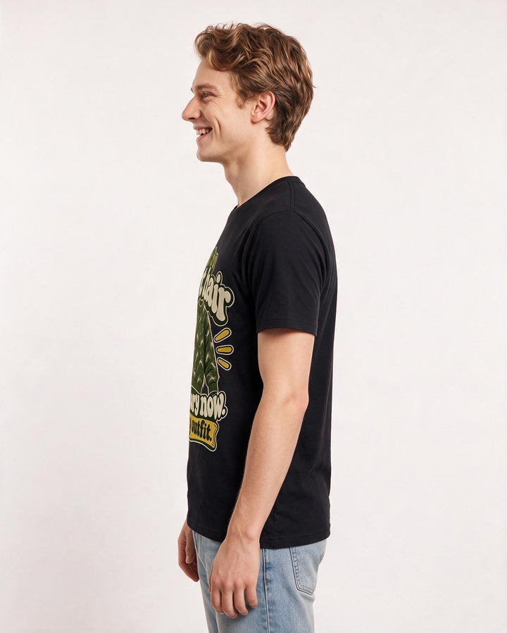 Pet Lover Black T-Shirt for Men – Everyday Expression Graphic Tee product image 2